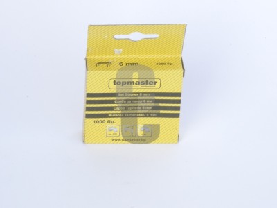 Телчета за такер -  6мм. - ДЕБЕЛИ - 1000бр.                                                                                                                                                                                                                                                                 